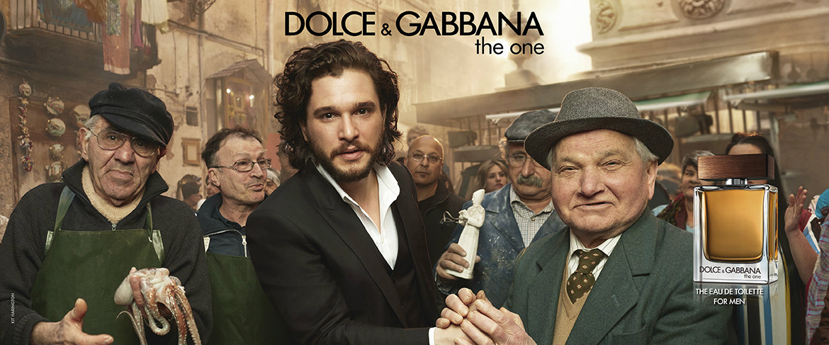 Emilia Clarke ve Kit Harington dolce and gabanna the one